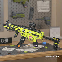 2170 MP5 Toy Gun Model Building Block Set Creative Plastic Simulation Assembly Brick Game