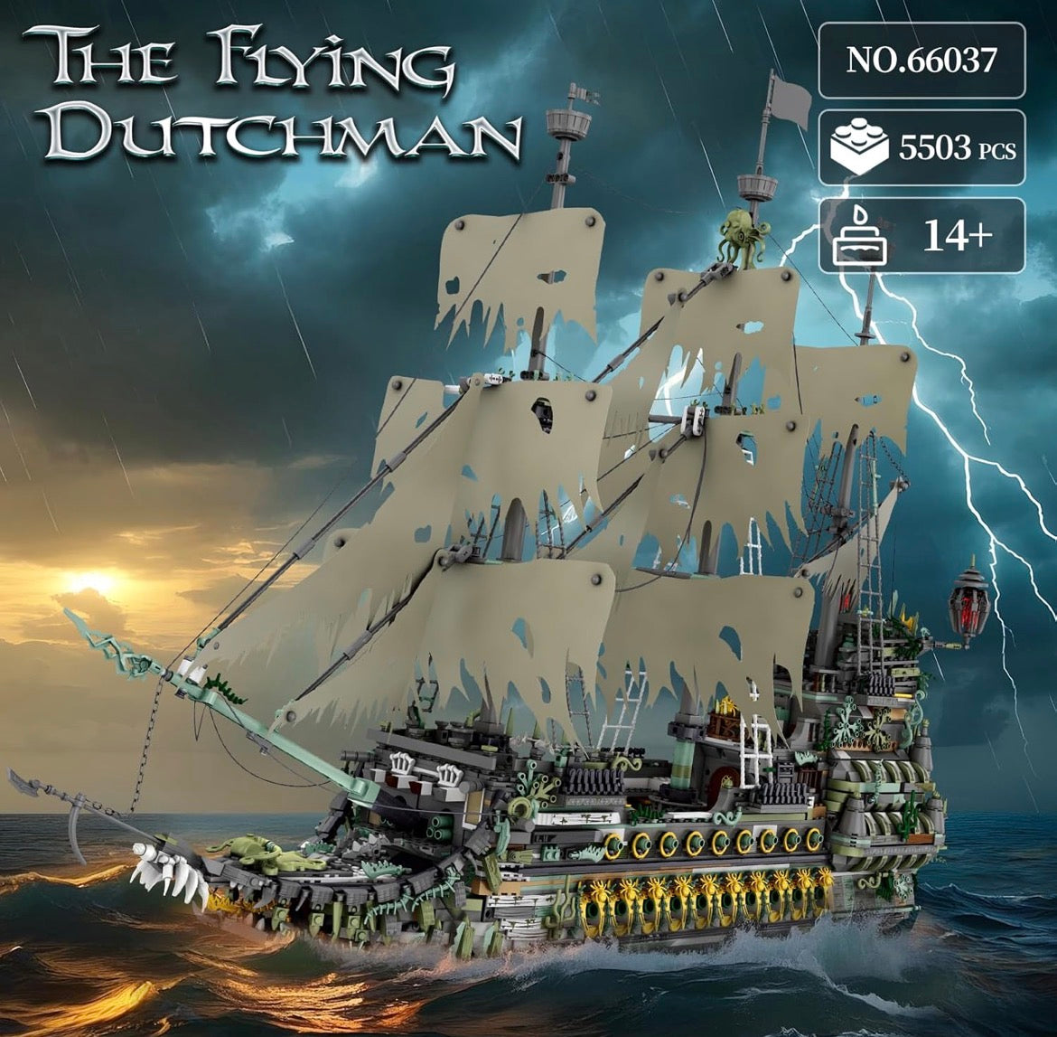 REOBRIX pirates ship flying dutchman #66037 (5503+pcs)